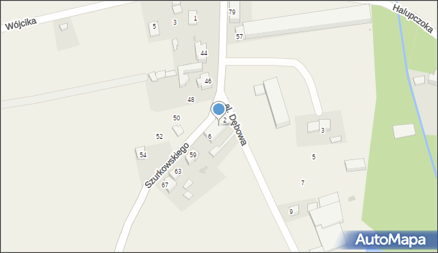 Tarnowiec, Aleja Dębowa, 4, mapa Tarnowiec