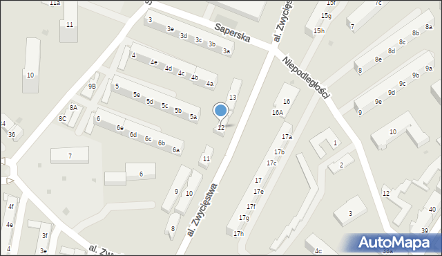Tczew, Aleja Zwycięstwa, 12, mapa Tczew