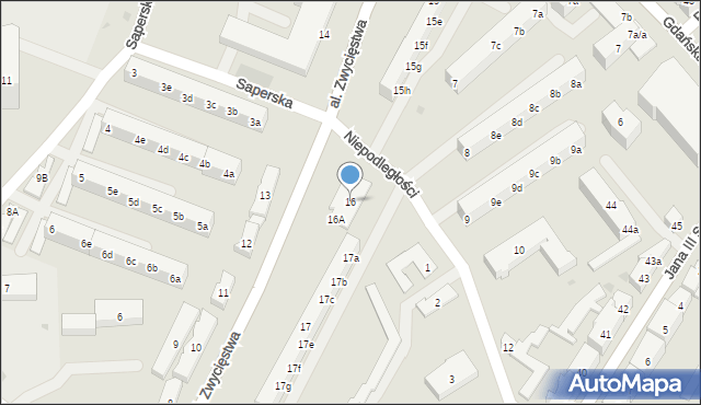 Tczew, Aleja Zwycięstwa, 16, mapa Tczew