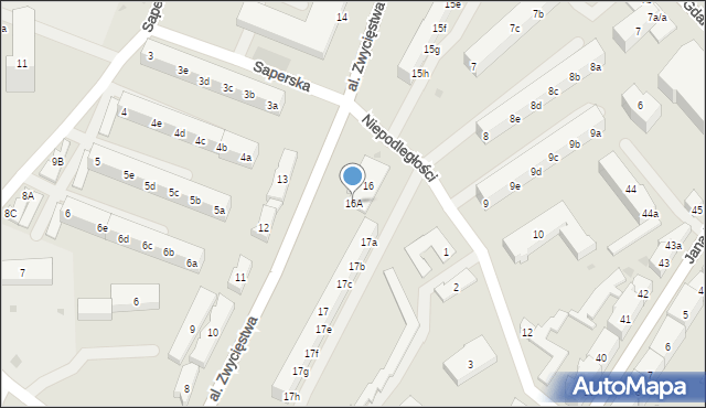 Tczew, Aleja Zwycięstwa, 16A, mapa Tczew