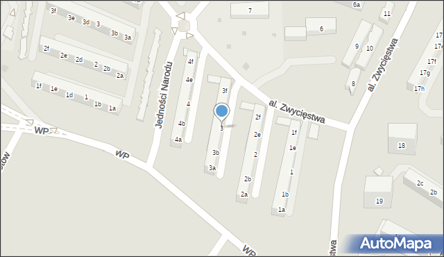 Tczew, Aleja Zwycięstwa, 3, mapa Tczew