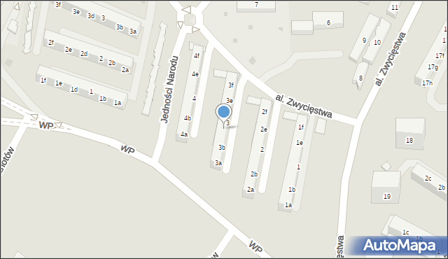 Tczew, Aleja Zwycięstwa, 3c, mapa Tczew