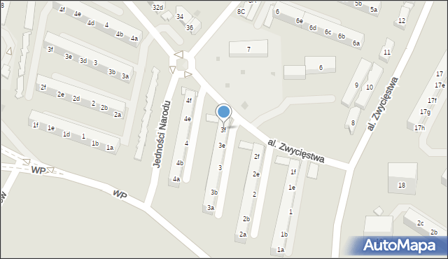 Tczew, Aleja Zwycięstwa, 3f, mapa Tczew
