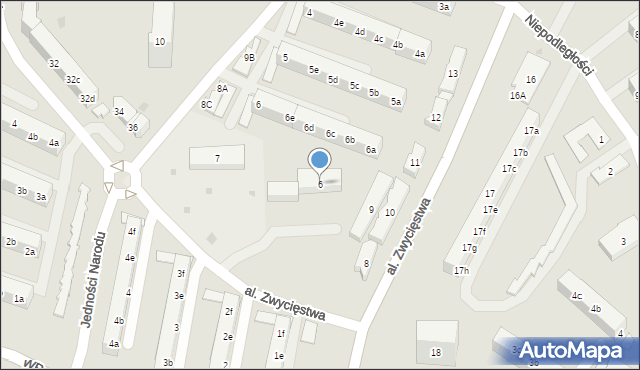 Tczew, Aleja Zwycięstwa, 6, mapa Tczew