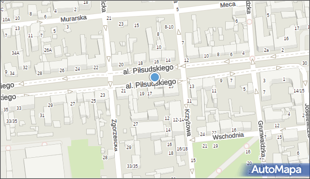 Tomaszów Mazowiecki, Aleja Piłsudskiego Józefa, marsz., 17/19, mapa Tomaszów Mazowiecki
