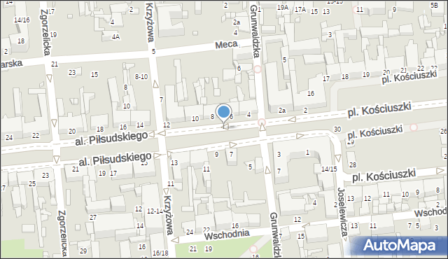 Tomaszów Mazowiecki, Aleja Piłsudskiego Józefa, marsz., 8a, mapa Tomaszów Mazowiecki