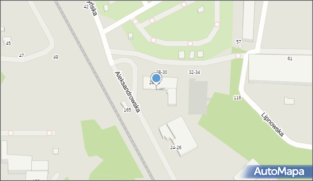 Toruń, Aleksandrowska, 28, mapa Torunia