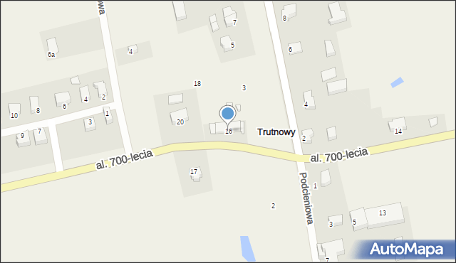 Trutnowy, Aleja 700-lecia, 16, mapa Trutnowy