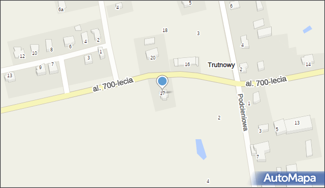 Trutnowy, Aleja 700-lecia, 17, mapa Trutnowy