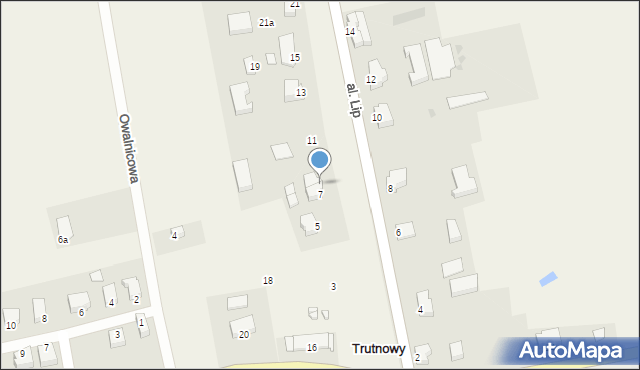 Trutnowy, Aleja Lip, 9, mapa Trutnowy