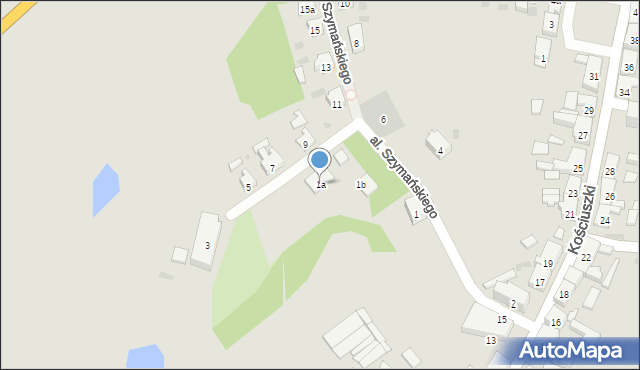 Trzemeszno, Aleja Szymańskiego Jarosława Kazimierza, 1a, mapa Trzemeszno