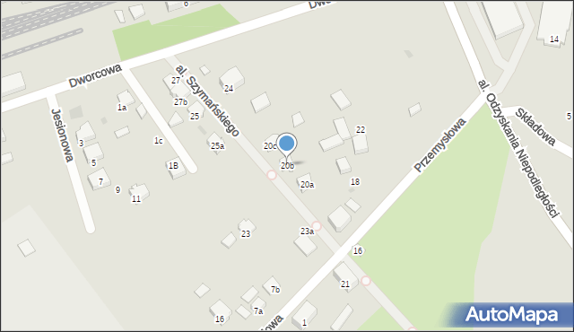Trzemeszno, Aleja Szymańskiego Jarosława Kazimierza, 20b, mapa Trzemeszno