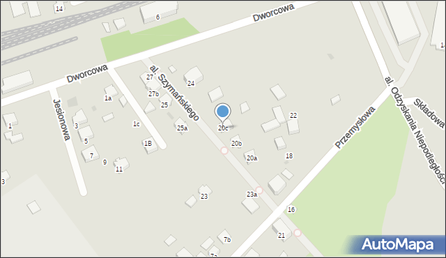 Trzemeszno, Aleja Szymańskiego Jarosława Kazimierza, 20c, mapa Trzemeszno