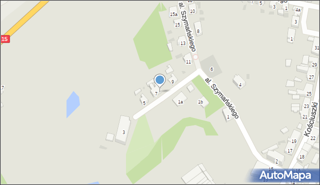 Trzemeszno, Aleja Szymańskiego Jarosława Kazimierza, 7a, mapa Trzemeszno