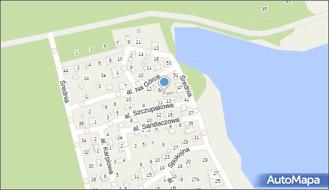 Turawa, Aleja Szczupakowa, 11a, mapa Turawa