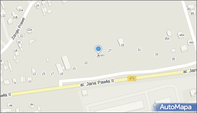 Turek, Aleja Jana Pawła II, 25, mapa Turka