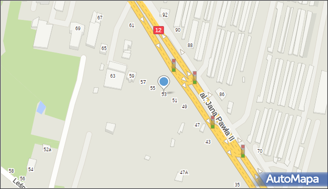 Tuszyn, Aleja Jana Pawła II, 53, mapa Tuszyn