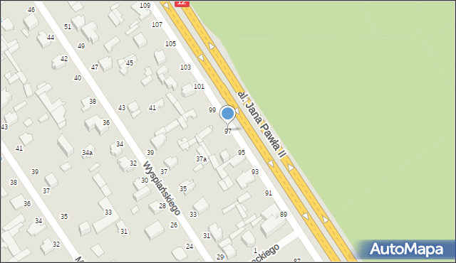Tuszyn, Aleja Jana Pawła II, 97, mapa Tuszyn