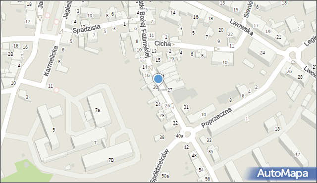 Wadowice, Aleja Matki Bożej Fatimskiej, 22, mapa Wadowice