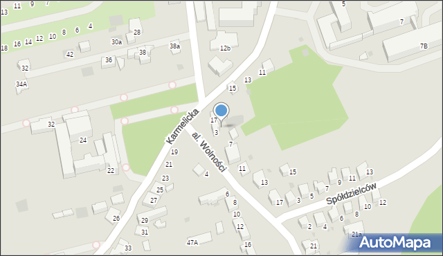 Wadowice, Aleja Wolności, 5, mapa Wadowice