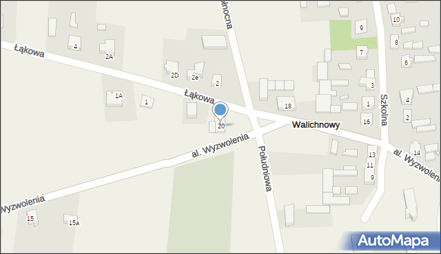 Walichnowy, Aleja Wyzwolenia, 20, mapa Walichnowy