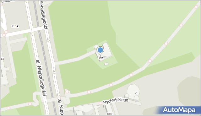 Warszawa, Aleja Ścibora-Rylskiego, 4, mapa Warszawy