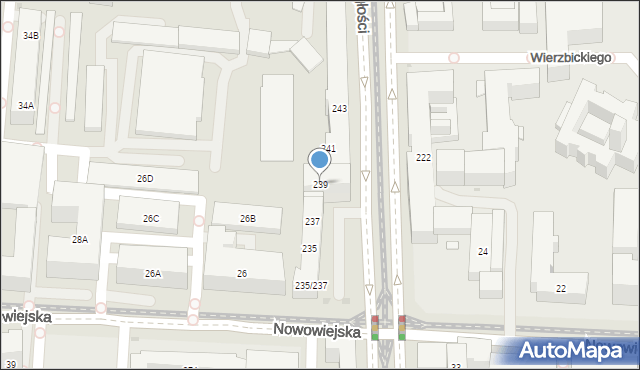 Warszawa, Aleja Niepodległości, 239, mapa Warszawy