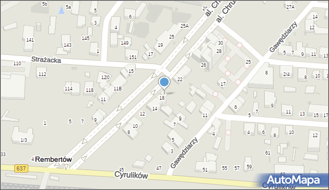 Warszawa, Aleja Chruściela-Montera Antoniego, gen., 20, mapa Warszawy