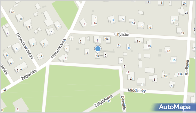Warszawa, Aleksandrowska, 3A, mapa Warszawy