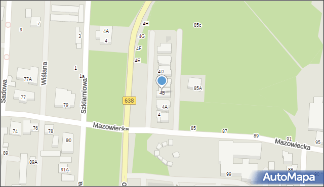Warszawa, Aleja Piłsudskiego Józefa, marsz., 4B, mapa Warszawy