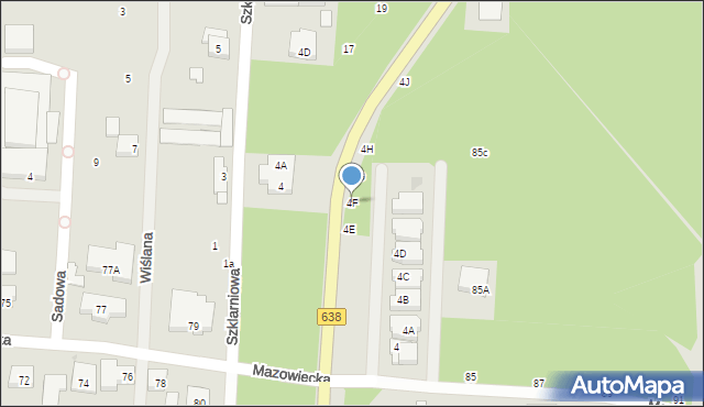 Warszawa, Aleja Piłsudskiego Józefa, marsz., 4F, mapa Warszawy