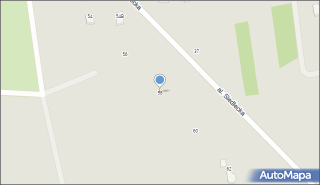 Węgrów, Aleja Siedlecka, 58, mapa Węgrów