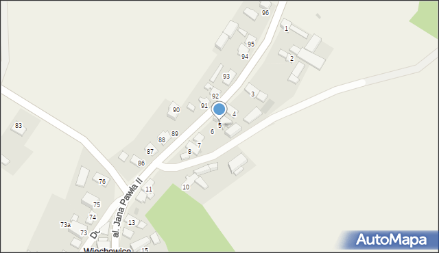 Wiechowice, Aleja Jana Pawła II, 5, mapa Wiechowice
