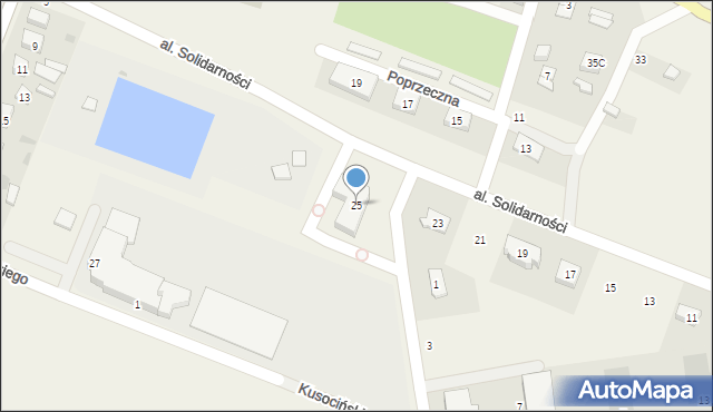 Wieliszew, Aleja Solidarności, 25, mapa Wieliszew