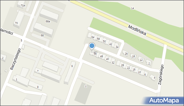 Wieliszew, Aleja Solidarności, 60, mapa Wieliszew