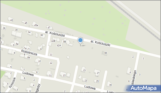 Wieluń, Aleja Kościuszki Tadeusza, gen., 92, mapa Wieluń