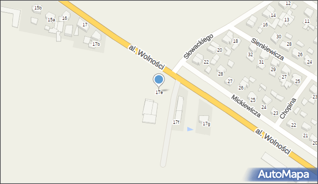 Witaszyce, Aleja Wolności, 17e, mapa Witaszyce