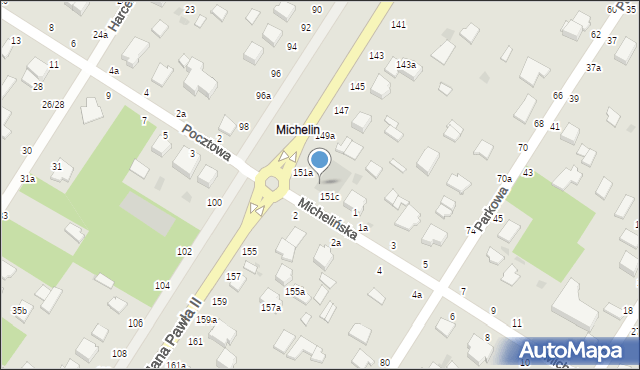 Włocławek, Aleja Jana Pawła II, 151b, mapa Włocławka