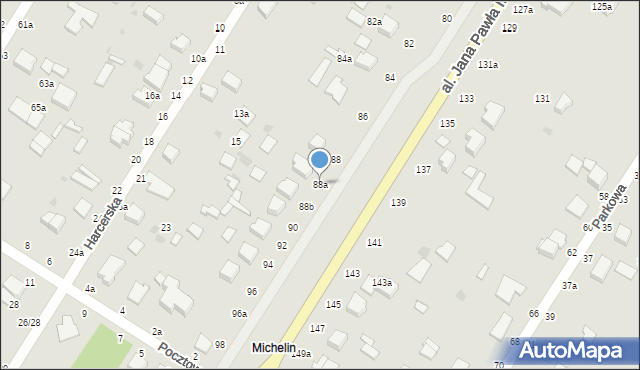 Włocławek, Aleja Jana Pawła II, 88a, mapa Włocławka