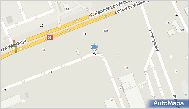 Włocławek, Aleja Kazimierza Wielkiego, 7a, mapa Włocławka