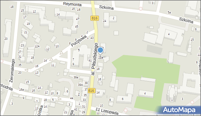 Włodawa, Aleja Piłsudskiego Józefa, marsz., 22a, mapa Włodawa