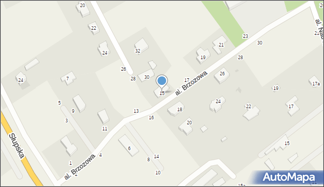 Włynkówko, Aleja Brzozowa, 15, mapa Włynkówko