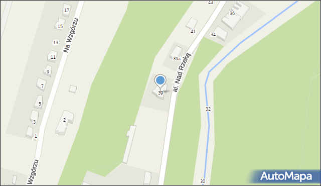 Włynkówko, Aleja nad Rzeką, 39, mapa Włynkówko