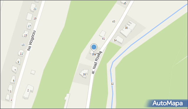 Włynkówko, Aleja nad Rzeką, 39a, mapa Włynkówko