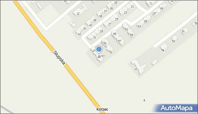 Włynkówko, Aleja Różana, 49, mapa Włynkówko