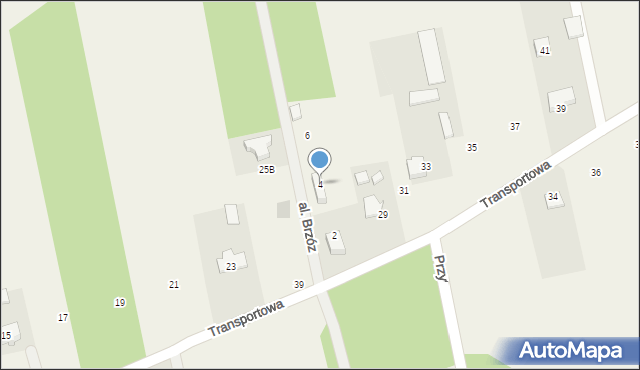 Wola Krakowiańska, Aleja Brzóz, 4, mapa Wola Krakowiańska