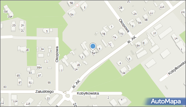 Wołomin, Aleja Armii Krajowej, 5A, mapa Wołomin