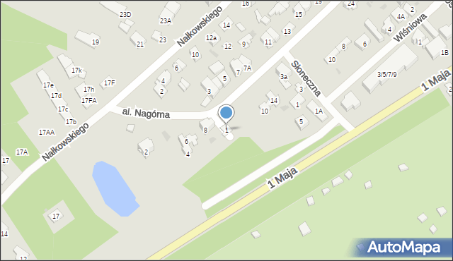 Wołomin, Aleja Nagórna, 1, mapa Wołomin