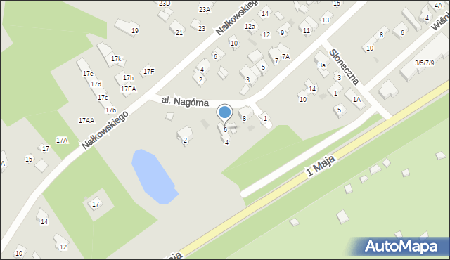 Wołomin, Aleja Nagórna, 6, mapa Wołomin