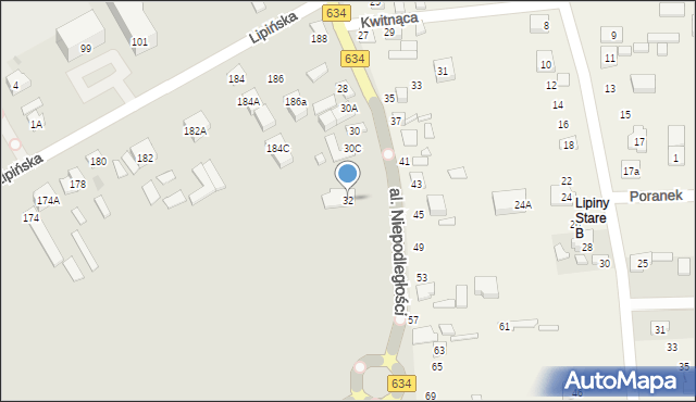 Wołomin, Aleja Niepodległości, 32, mapa Wołomin